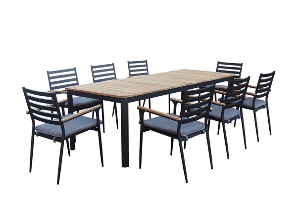 Geneva 9 Piece Outdoor Dining Setting